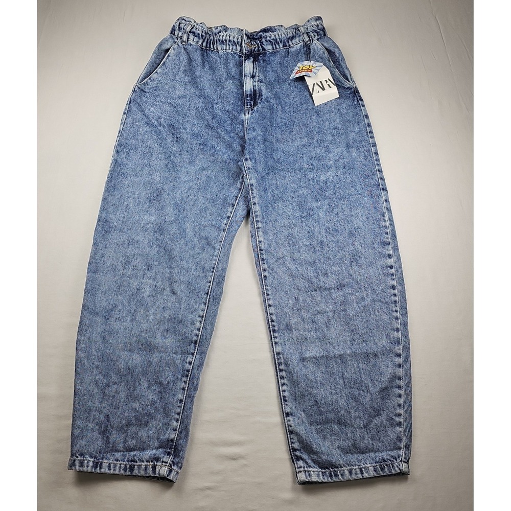 Zara Baggy Pixar Disney Toy Story Denim Jeans High Rise Size 12 US /‎ 44 Z1975